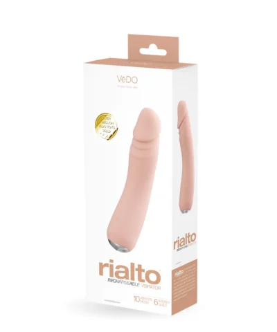 Dildo Vibrador Realistico Rubio Rialto - Recargable Usb