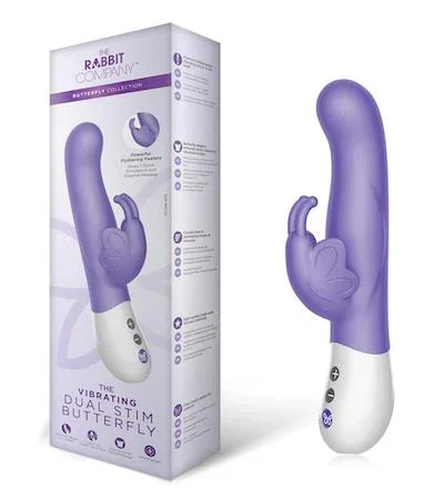 Vibrador Dual Butterfly – Estimulador de Punto G y Clítoris con 2 Motores y 8 Patrones de Vibración