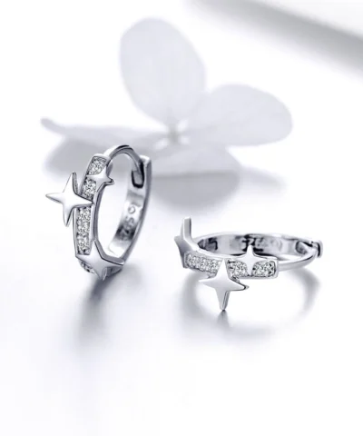 Pendientes de estrellas Plata 925